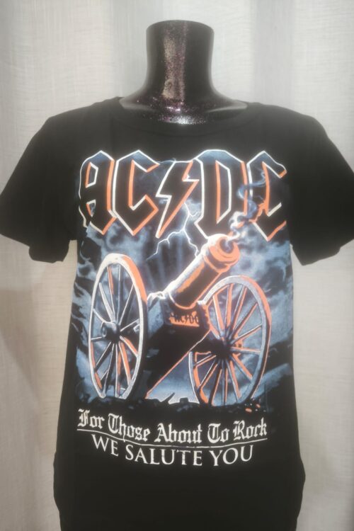 T-Shirt AC/DC Canhão Laranja (Red Rock)