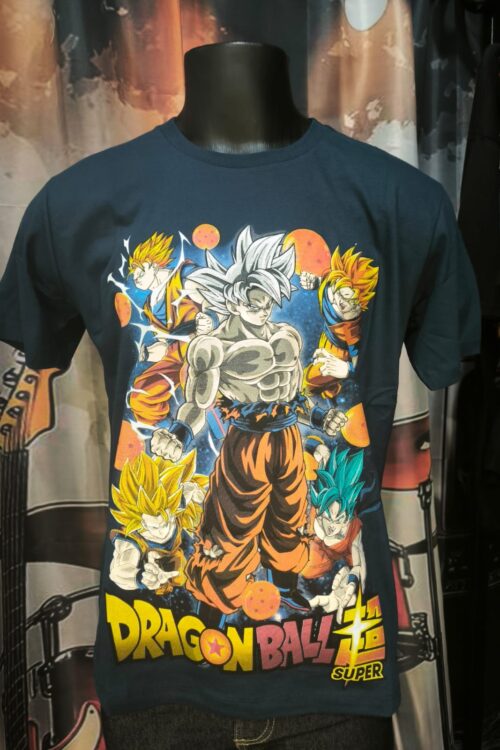 Azul Escuro Dragon Ball "Goku Transformações"