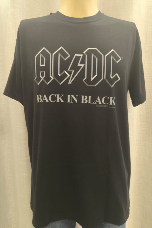AC/DC Back in Black letras prata(STAMP)