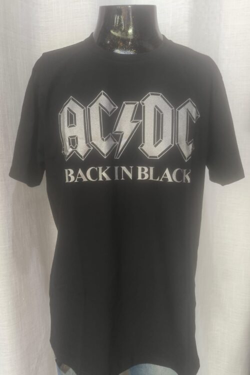 Ac/Dc letras prata inteitas(red rock)