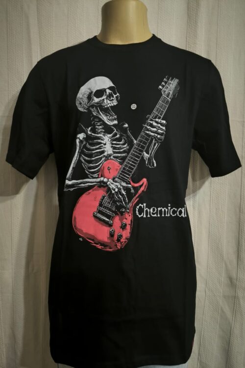 Caveira Guitarra vermelha(CHEM)