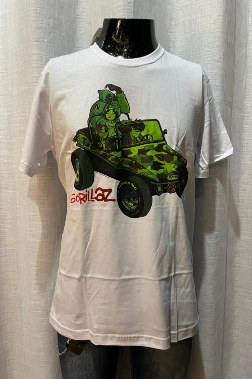 Gorillaz Branca Fundo Laranja (Stamp)