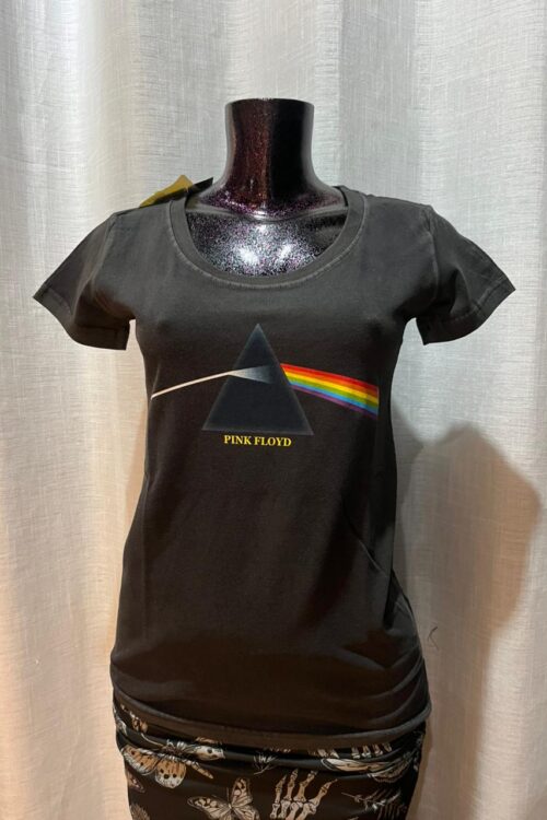 Baby Look Pink Floyd Arco Iris (Stamp)