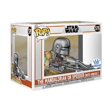 Funko Pop Star Wars The Mandalorian On Speeder - 579