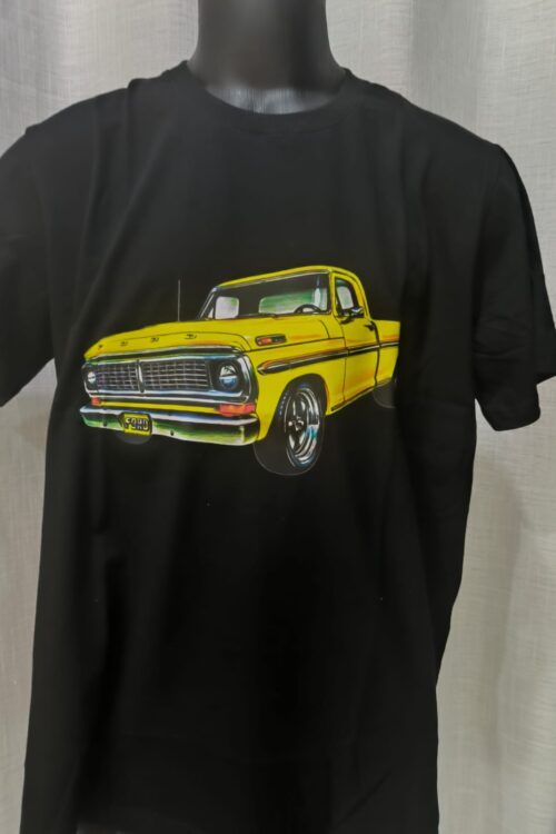 Camionete Ford amarela personalizada