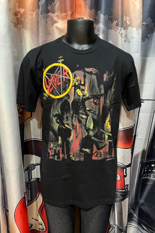 Slayer Circulo Amarelo Frente e Costas (Stamp)