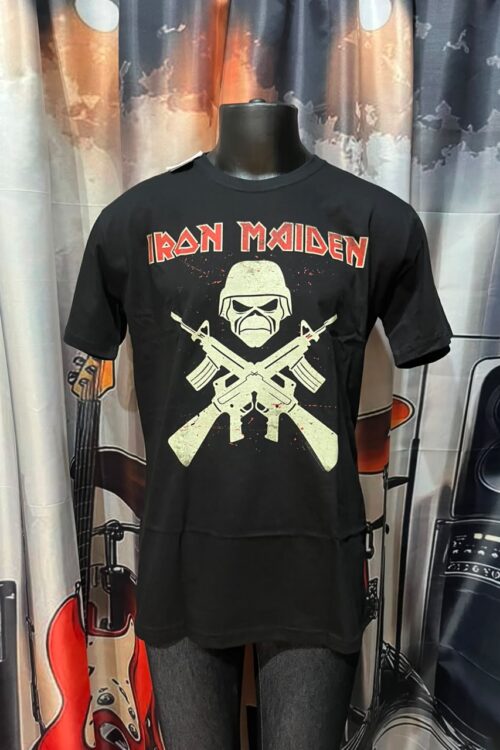 Iron Maiden Caveira Arma Costas (Stamp)